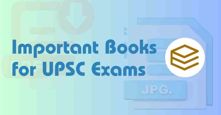 Important Books for UPSC Exams