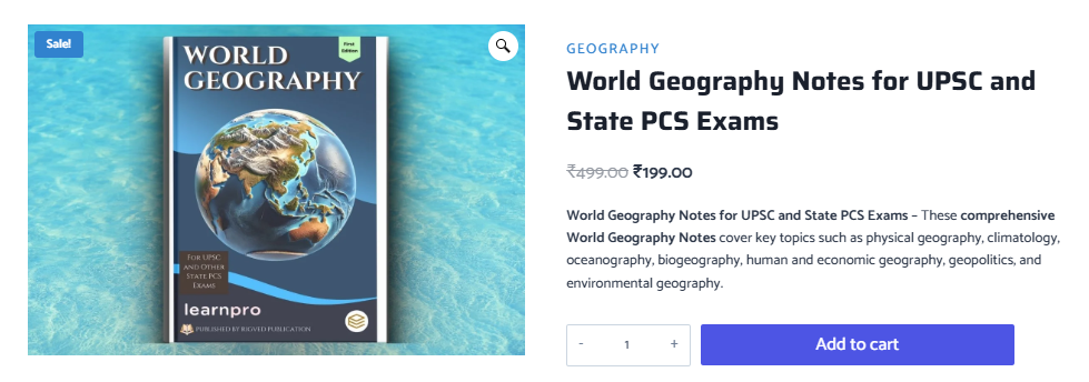 World geography Notes for UPSC