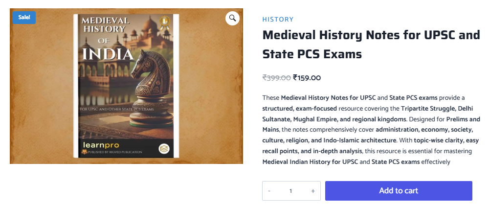 Medieval History Notes for UPSC