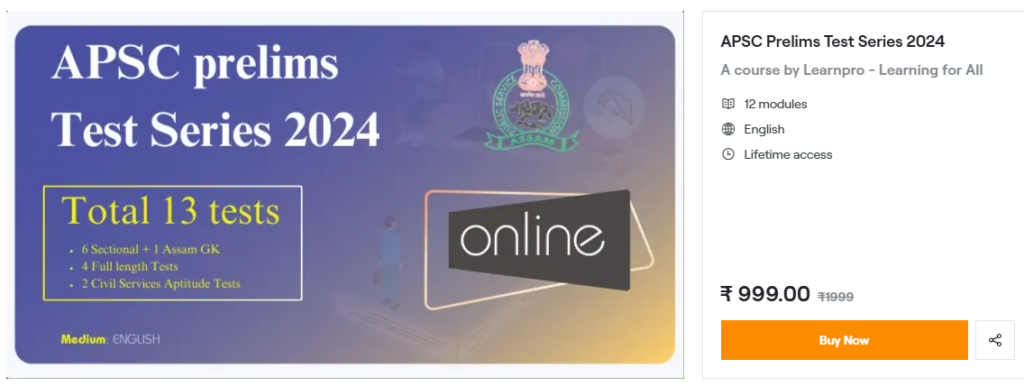APSC Exam test Series