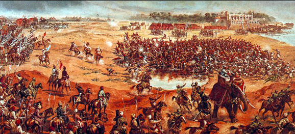 Scene from battle of Plassey