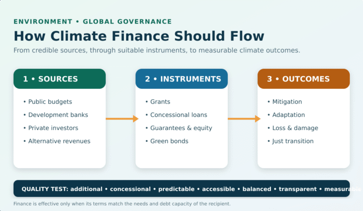 climate finance: Climate Finance: NCQG, USD 1.3 Trillion Roadmap and India