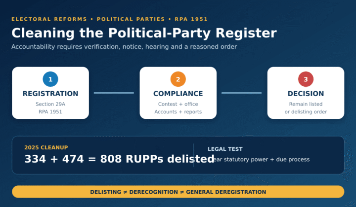 ECI delisting political parties: ECI Delisting Political Parties: RUPPs, Law and 2025 Action