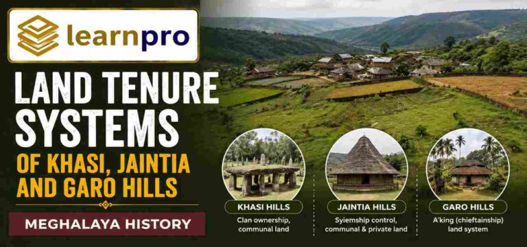 Land Tenure Systems of Khasi, Jaintia and Garo Hills