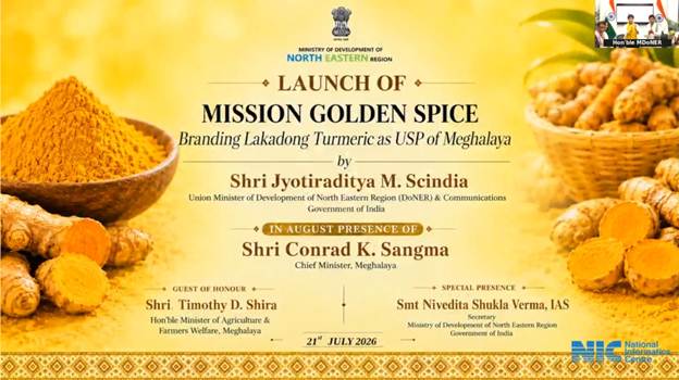 Mission Golden Spice Launched for Meghalaya's Lakadong Turmeric