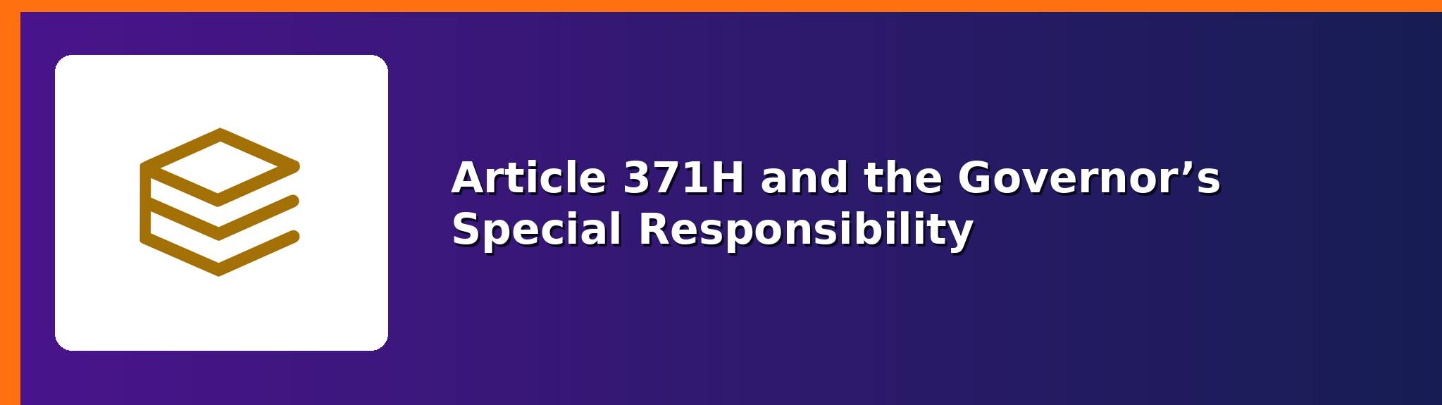 Article 371H — APPSCCE Arunachal Pradesh notes